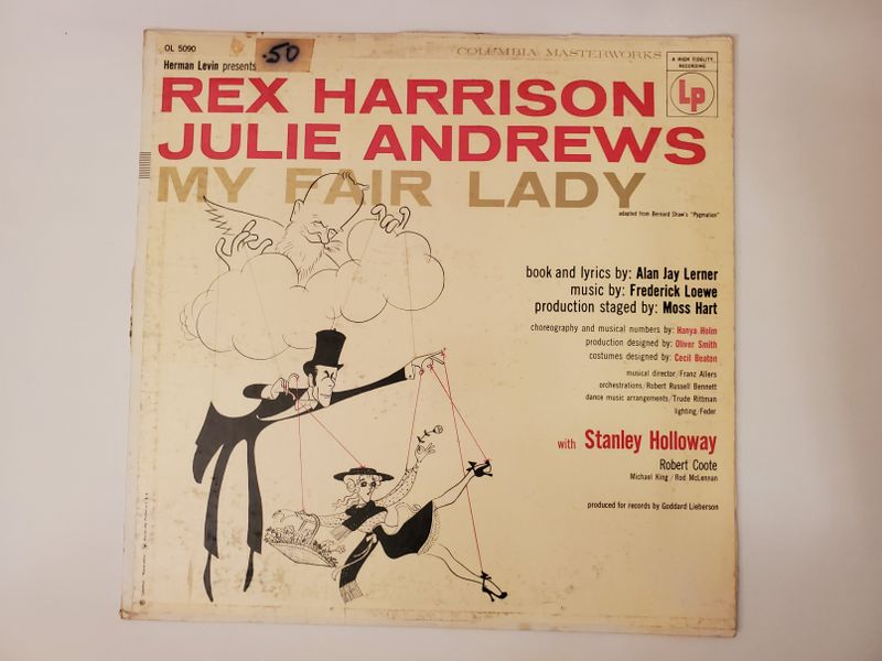 Rex Harrison, Julie Andrews My Fair Lady vinyl record